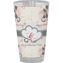Cats in Love Pint Glass - Full Color (Personalized)