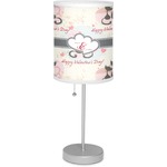 Cats in Love 7" Drum Lamp with Shade Linen (Personalized)