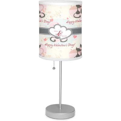 Custom Cats in Love 7" Drum Lamp with Shade (Personalized)