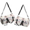 Cats in Love Duffle bag small front and back sides