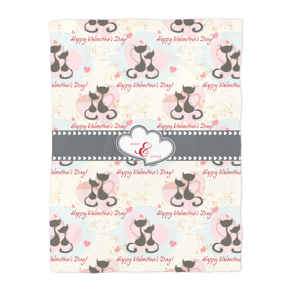 Cats in Love Duvet Cover - Twin - Front