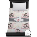 Cats in Love Duvet Cover - Twin (Personalized)