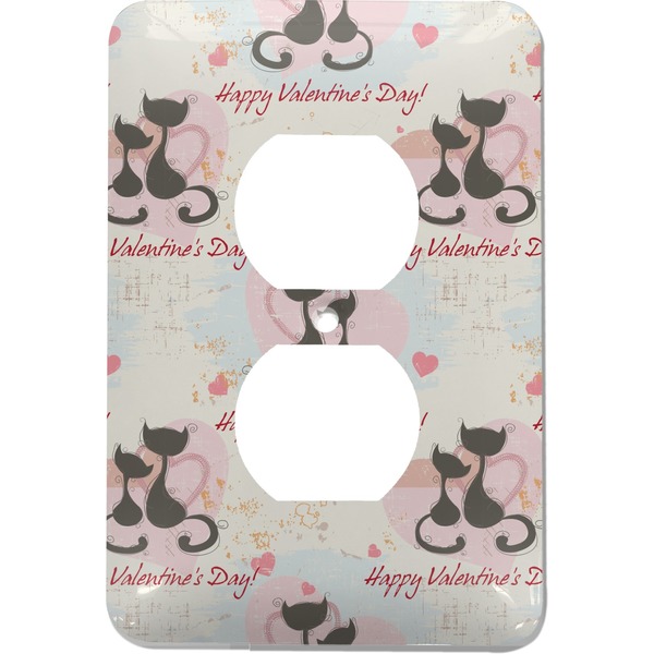 Custom Cats in Love Electric Outlet Plate