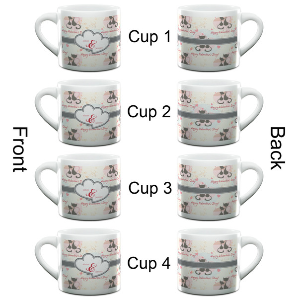 Cats in Love Espresso Cup - 6oz (Double Shot Set of 4) APPROVAL