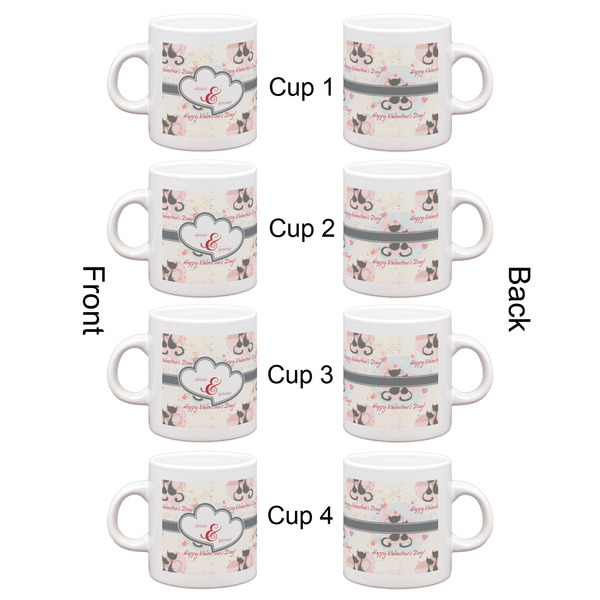 Cats in Love Espresso Cup Set of 4 - Apvl