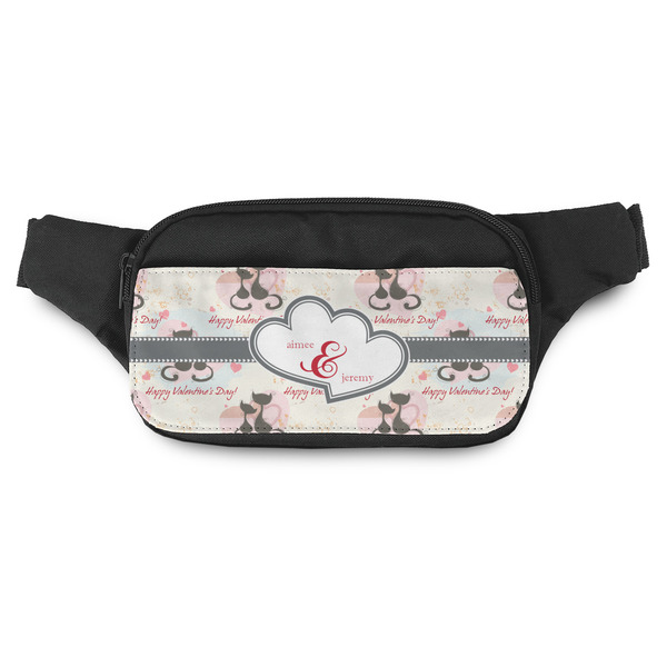 Custom Cats in Love Fanny Pack - Modern Style (Personalized)