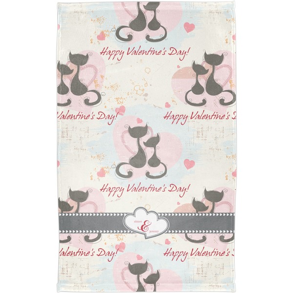 Cats in Love Finger Tip Towel - Full View