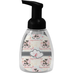 Cats in Love Foam Soap Bottle - Black (Personalized)
