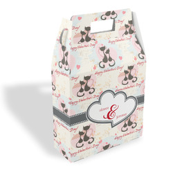 Cats in Love Gable Favor Box (Personalized)