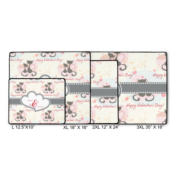 Cats in Love Gaming Mats - SIZE CHART
