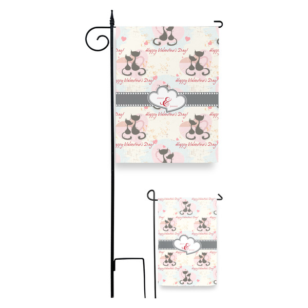 Cats in Love Garden Flag - PARENT/MAIN