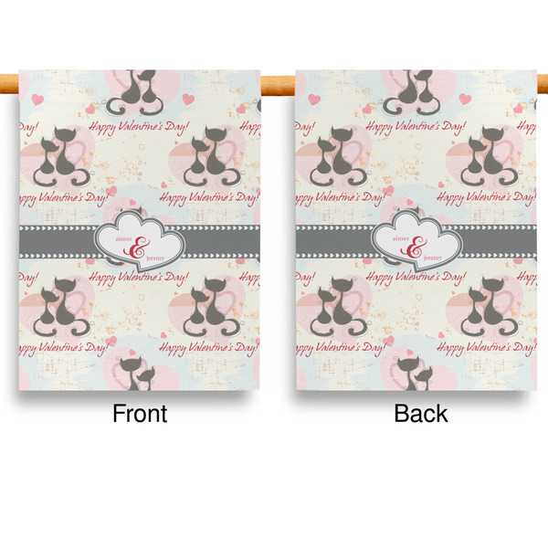 Cats in Love Garden Flags - Large - Double Sided - APPROVAL