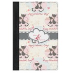 Cats in Love Genuine Leather Passport Cover (Personalized)