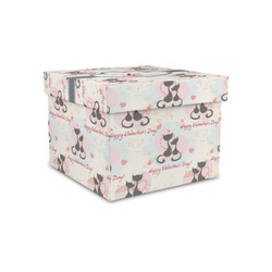 Cats in Love Gift Box with Lid - Canvas Wrapped - Small (Personalized)
