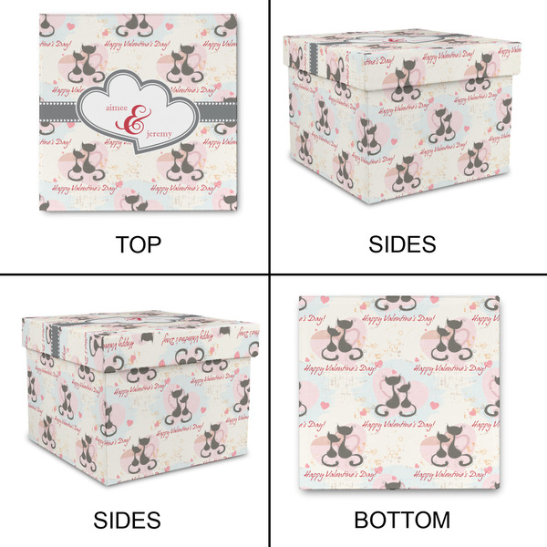 Cats in Love Gift Boxes with Lid - Canvas Wrapped - XX-Large - Approval