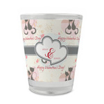 Cats in Love Glass Shot Glass - 1.5 oz - Set of 4 (Personalized)