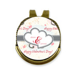 Cats in Love Golf Ball Marker - Hat Clip - Gold
