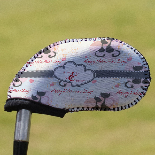 Custom Cats in Love Golf Club Iron Cover (Personalized)