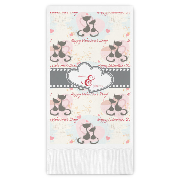 Custom Cats in Love Guest Paper Towels - Full Color (Personalized)