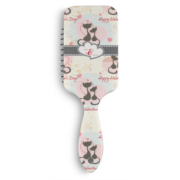 Custom Cats in Love Hair Brushes (Personalized)