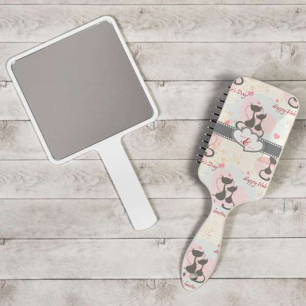 Cats in Love Hair Brush - In Context