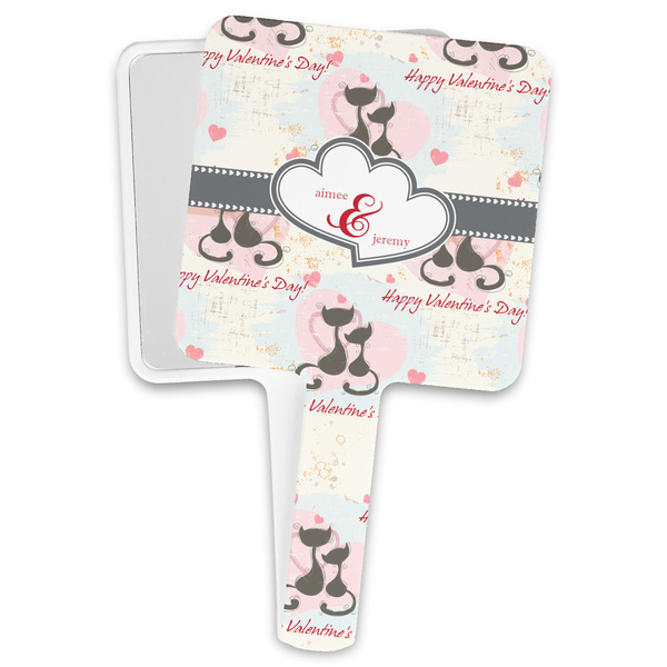 Custom Cats in Love Hand Mirror (Personalized)