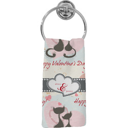 Cats in Love Hand Towel - Full Print (Personalized)