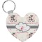 Cats in Love Heart Keychain (Personalized)