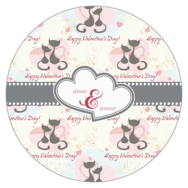 Cats in Love Icing Circle - Medium - Single