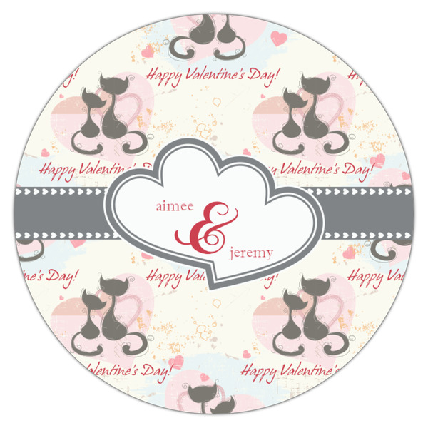 Cats in Love Icing Circle - Small - Single
