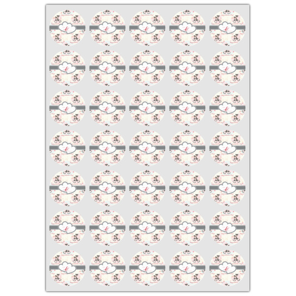 Cats in Love Icing Circle - XSmall - Set of 35