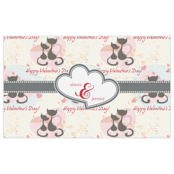 Cats in Love Indoor / Outdoor Rug - 3'x5' - Front Flat