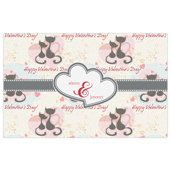 Cats in Love Indoor / Outdoor Rug - 5'x8' - Front Flat