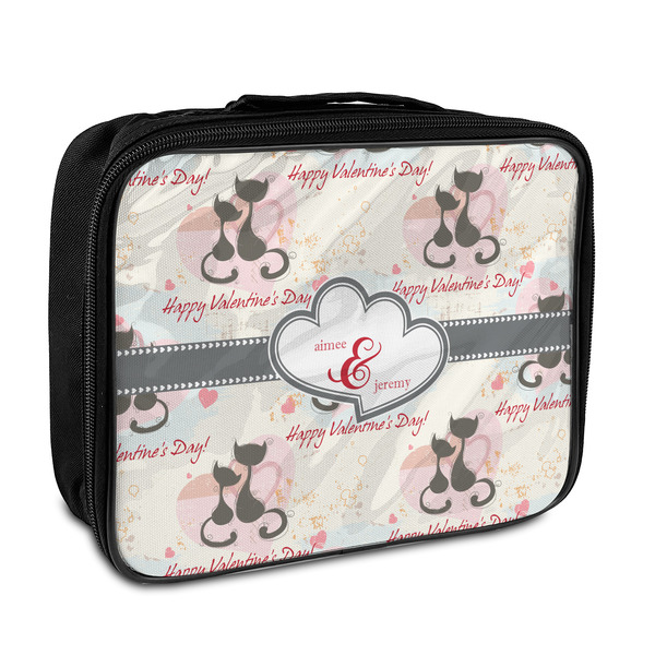 Custom Cats in Love Insulated Lunch Bag (Personalized)