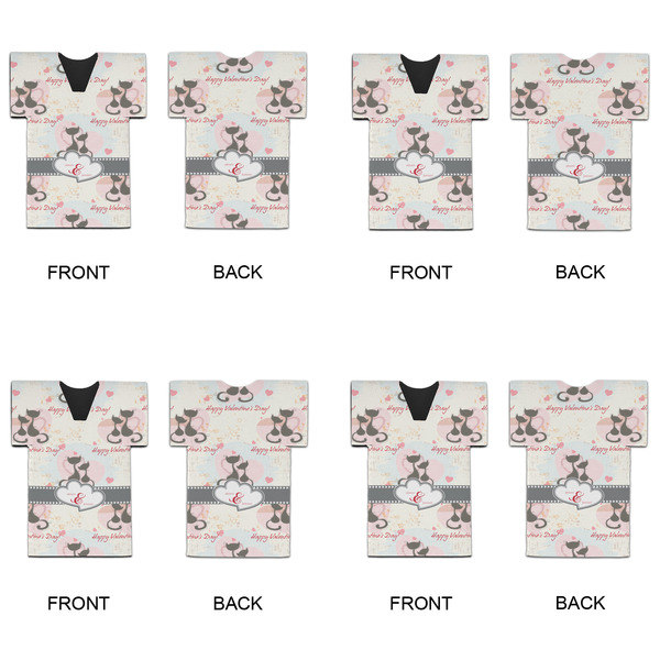 Cats in Love Jersey Bottle Cooler - Set of 4 - APPROVAL