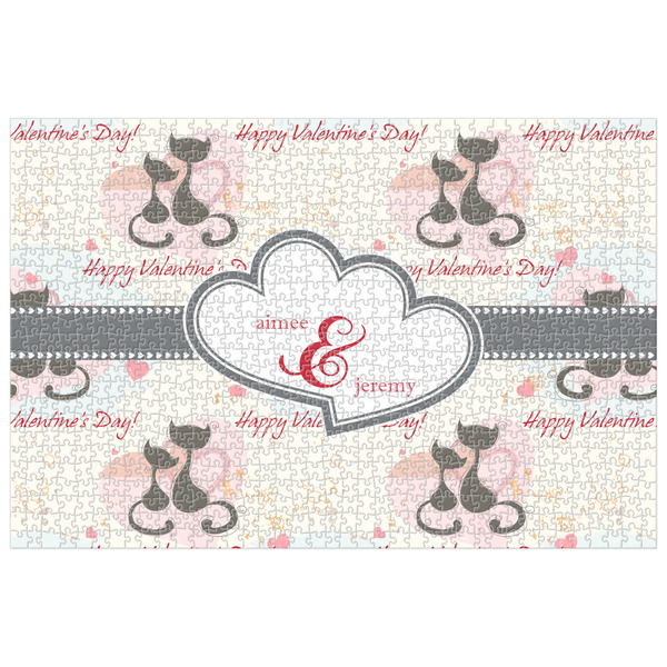 Custom Cats in Love 1014 pc Jigsaw Puzzle (Personalized)