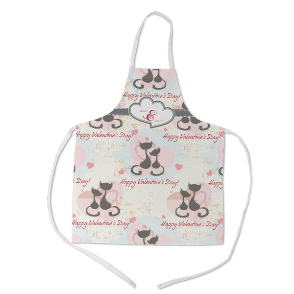 Custom Cats in Love Kid's Apron w/ Couple's Names