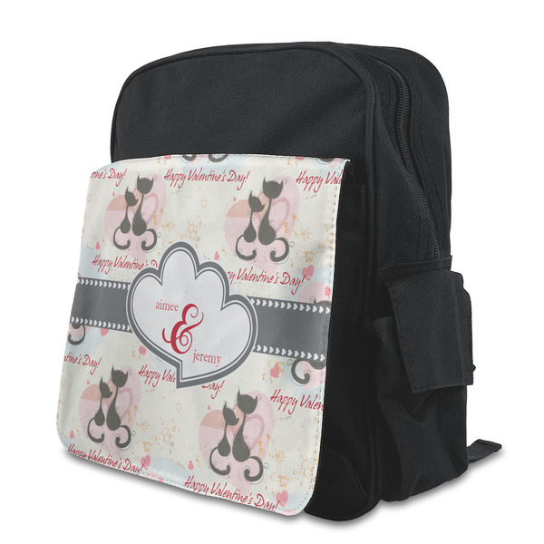 Custom Cats in Love Preschool Backpack (Personalized)