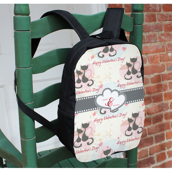 Cats in Love Kids Backpack - In Context