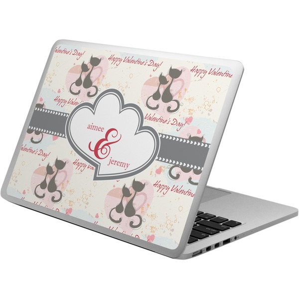 Custom Cats in Love Laptop Skin - Custom Sized (Personalized)