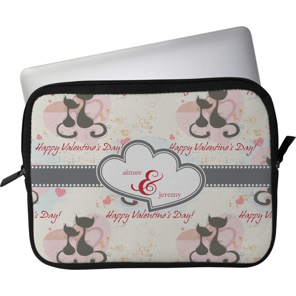 Custom Cats in Love Laptop Sleeve / Case (Personalized)