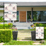 Cats in Love Large Garden Flag - Single Sided (Personalized)