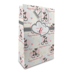 Cats in Love Large Gift Bag (Personalized)