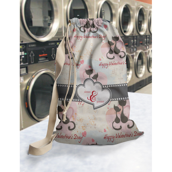 Cats in Love Laundry Bag in Laundromat
