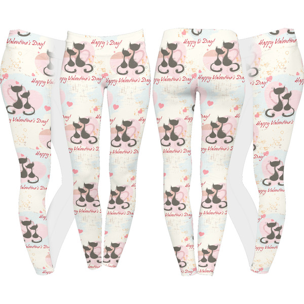Cats in Love Leggings Turn Around - Apvl