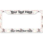 Cats in Love License Plate Frame - Style B (Personalized)