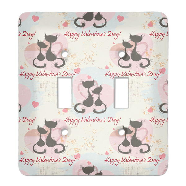 Custom Cats in Love Light Switch Cover (2 Toggle Plate)