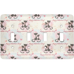 Cats in Love Light Switch Cover (4 Toggle Plate)