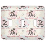 Cats in Love Light Switch Cover (3 Toggle Plate)