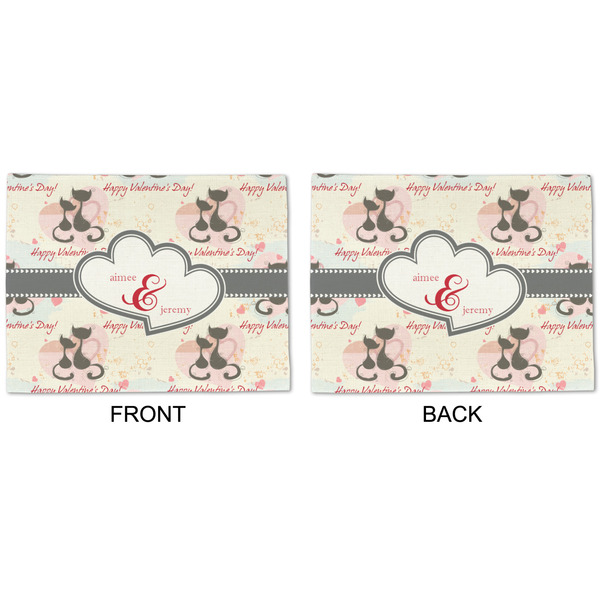 Cats in Love Linen Placemat - APPROVAL (double sided)